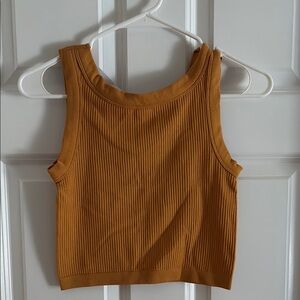 Ribbed Mustard Tank Top